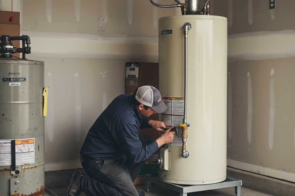 Water heater and shutoff valve replacement in Waltersburg
